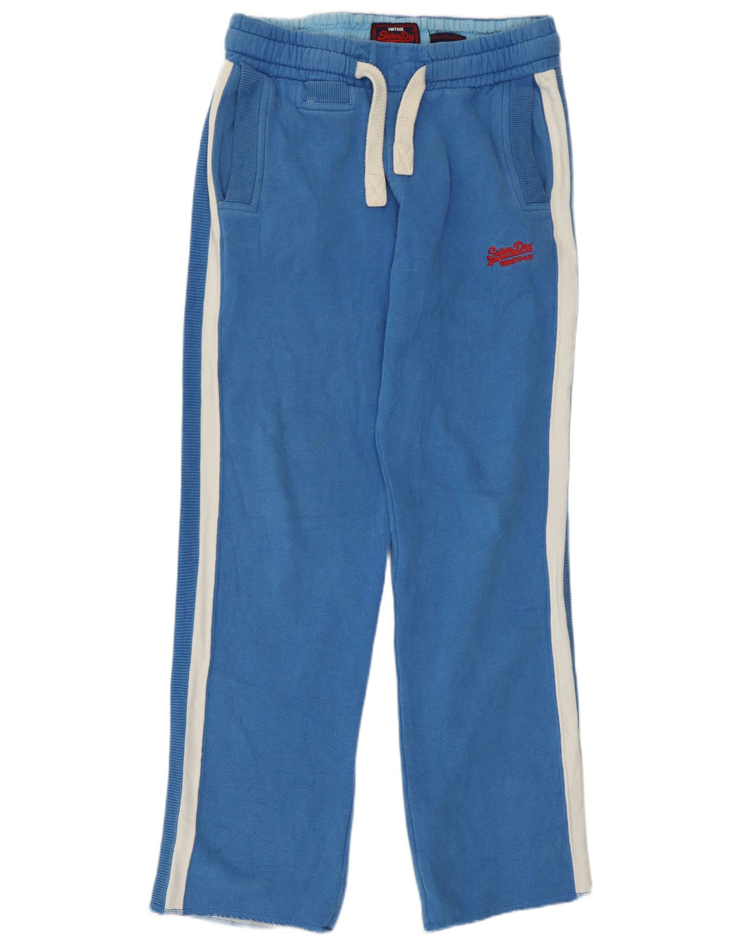 Męskie spodnie dresowe Superdry, bawełna w kolorze średniego błękitu
