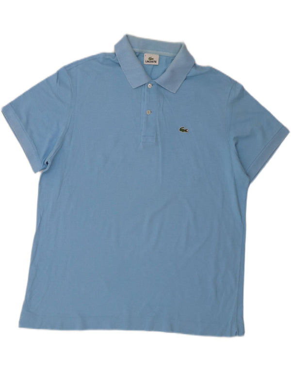 Męska koszulka polo Lacoste, rozmiar 6, XL, niebieska, bawełniana