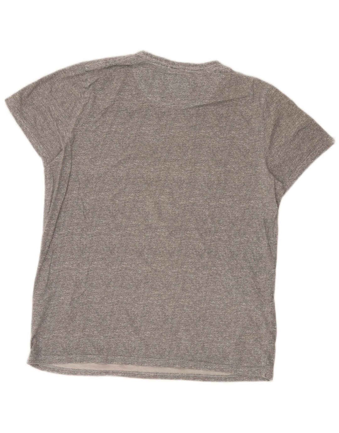Męski T-shirt z grafiką Hollister, średnioszary, bawełniany