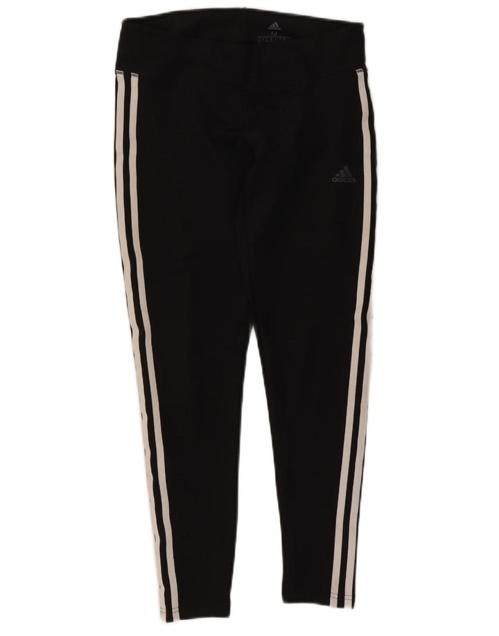 Damskie legginsy ADIDAS Climalite UK 12/14, średni czarny poliester