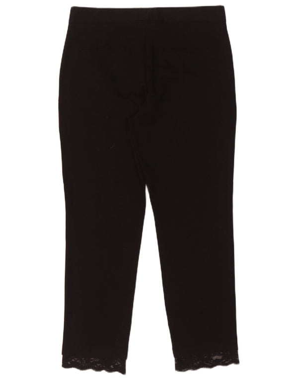 Spodnie damskie Zara Slim Chino, średnie W28 L26, czarne bawełniane