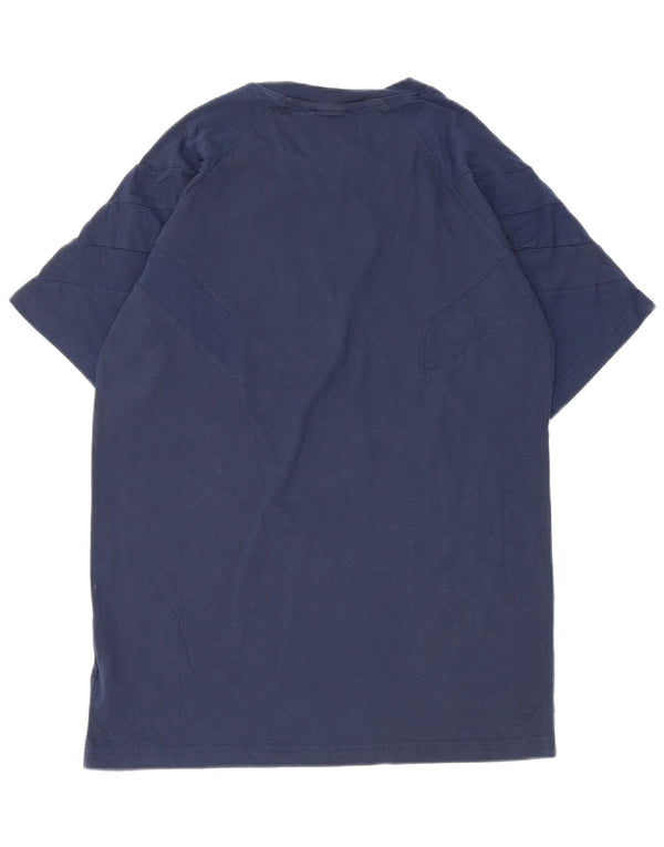 Adidas Męski T-Shirt Top Średni Granatowy Bawełniany