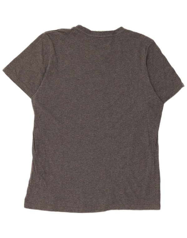Adidas Męski T-shirt Top Duży Szary Bawełniany