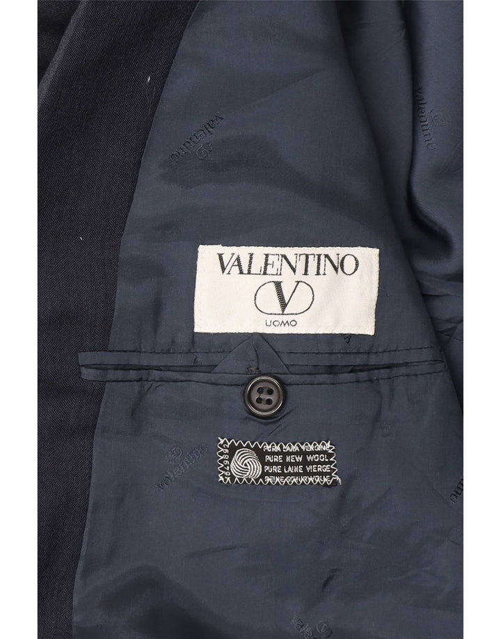 Valentino Męska marynarka zapinana na 2 guziki IT 52 XL Granatowa, nowa wełna
