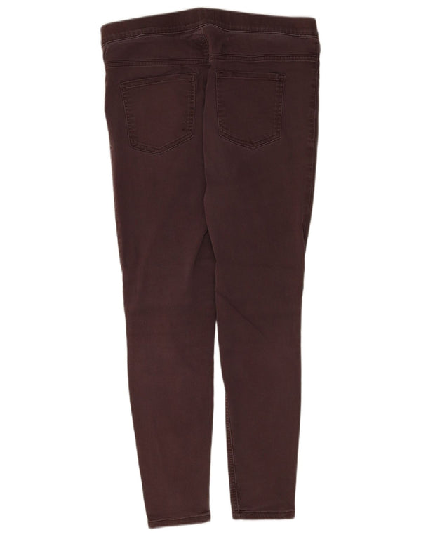 Marks & Spencer Damskie jeansy Crop Jegging UK 14, duże W34 L25, brązowa bawełna