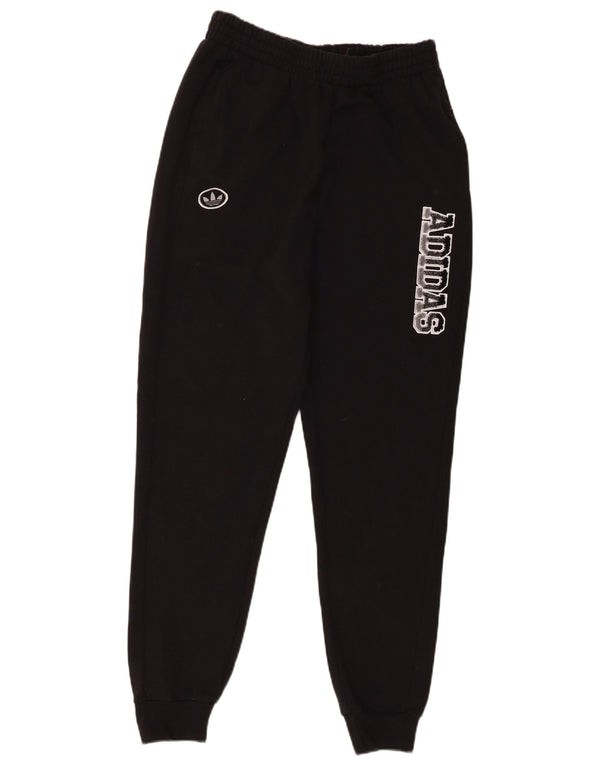 Adidas Chłopięce Graficzne Spodnie Dresowe Joggery 15-16 Lat Czarna Bawełna