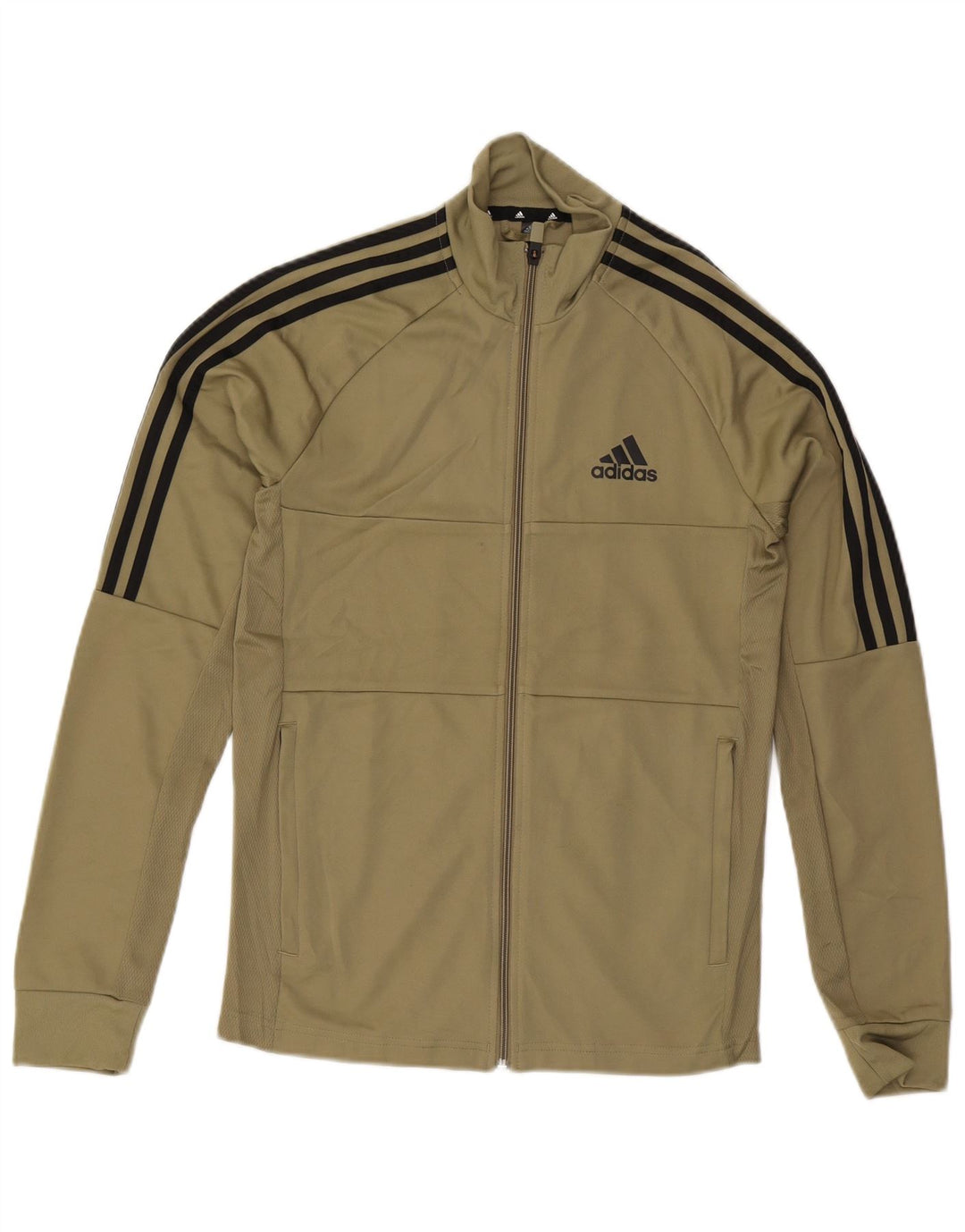Męska kurtka dresowa ADIDAS Aeroready, mała, z poliestru w kolorze khaki