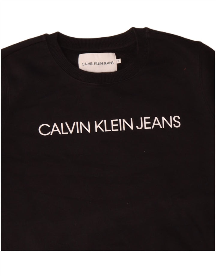 CALVIN KLEIN JEANS Damski sweter oversize UK 10 Small Black