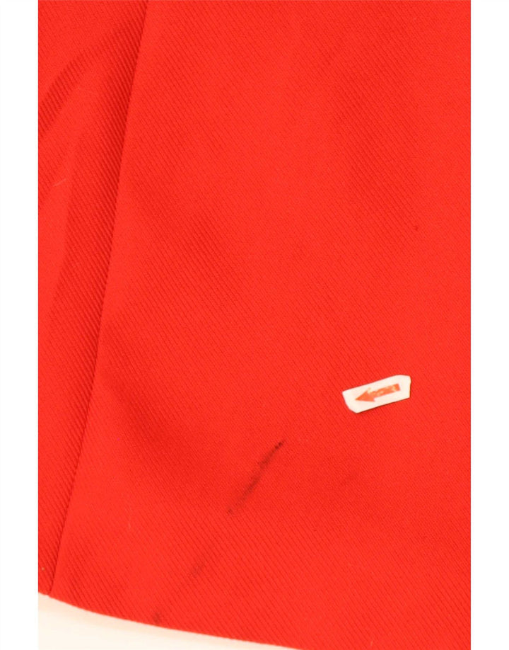 Damski płaszcz oversize z rękawem 3/4 Zara UK 10, mały, czerwony poliester