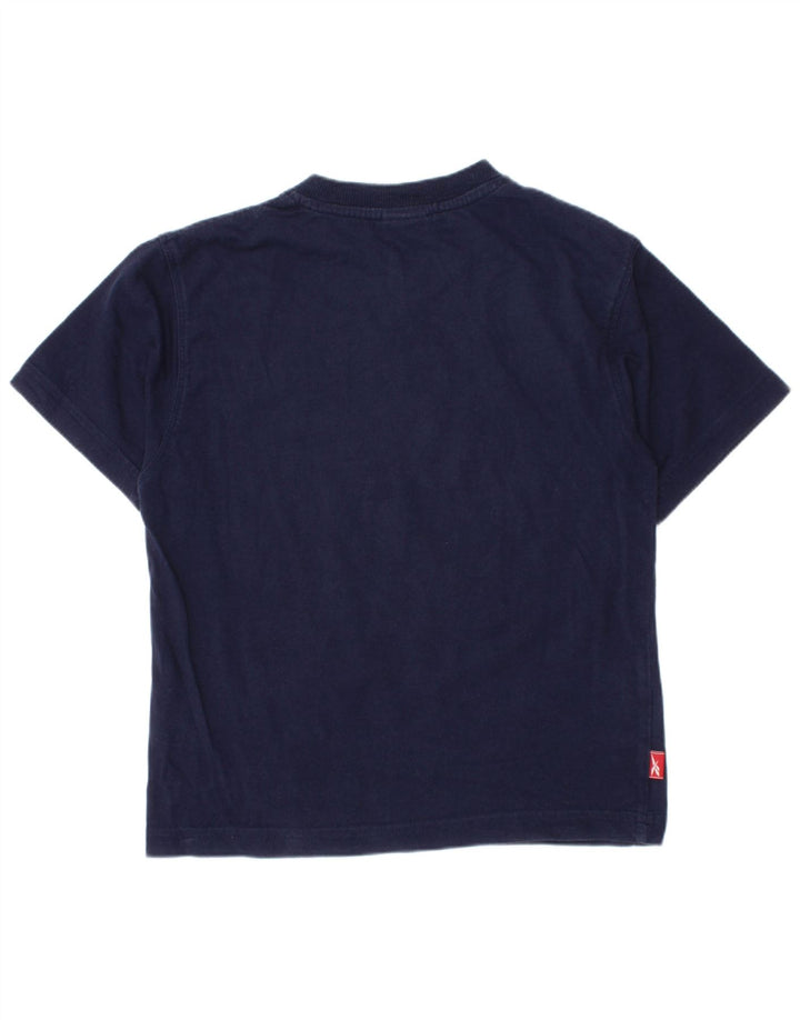 Chłopięcy T-shirt Reebok z grafiką, 5-6 lat, granatowy