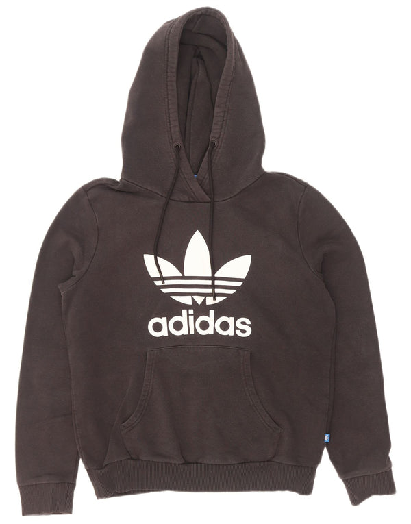 Damska bluza z kapturem Adidas Graphic UK 14, duża, czarna bawełna