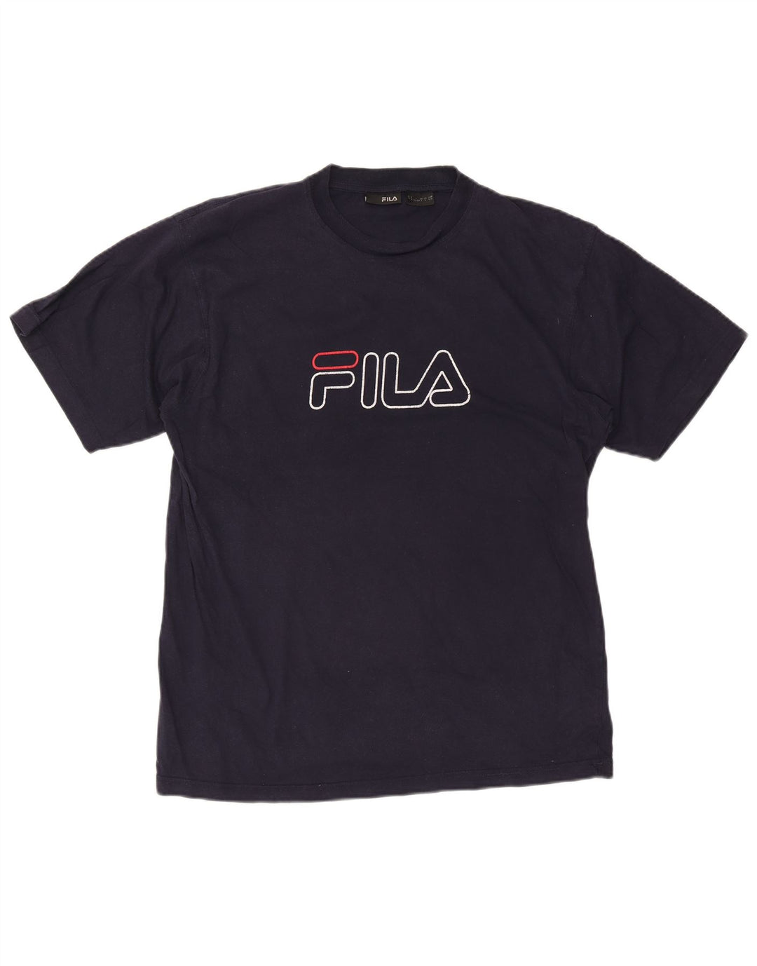 Męski T-shirt z grafiką Fila, duży, granatowy