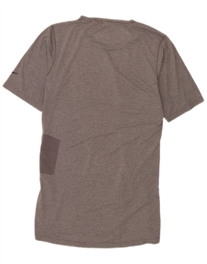 Męski T-shirt Nike Dri Fit Top, średni szary poliester