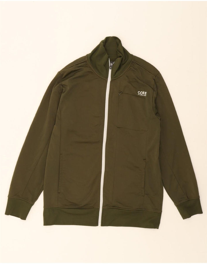 JACK & JONES Mens Tracksuit Top Jacket Medium Green Polyester Vintage Jack & Jones and Second-Hand Jack & Jones from Messina Hembry 