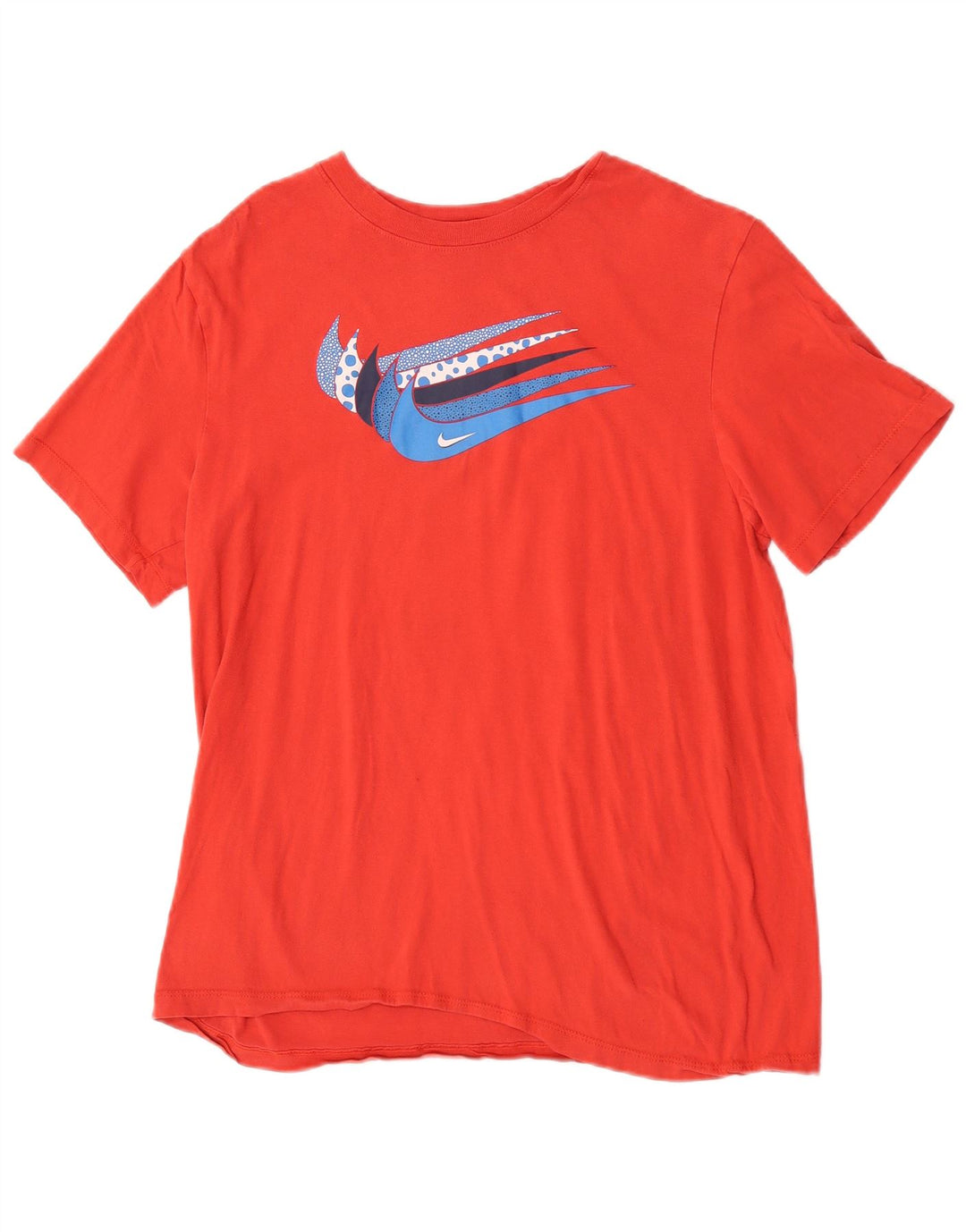 Męski T-shirt z grafiką Nike, bawełniany, średni czerwony