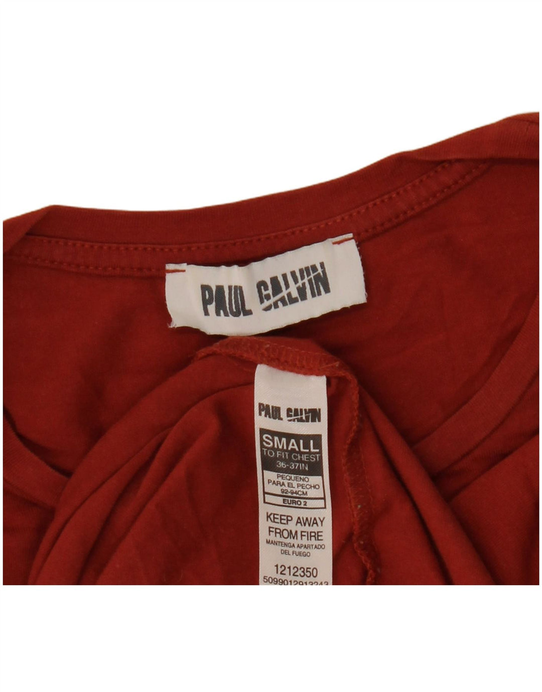 T-shirt męski w stylu vintage, mały, bordowy, bawełniany