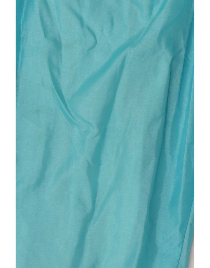Damskie spodnie dresowe w stylu vintage 2XL Niebieski poliamid z blokami kolorów
