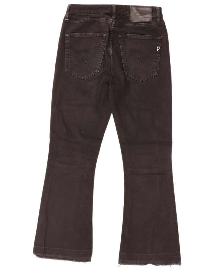 Damskie jeansy Bootcut Dondup W26 L26 Czarne bawełniane