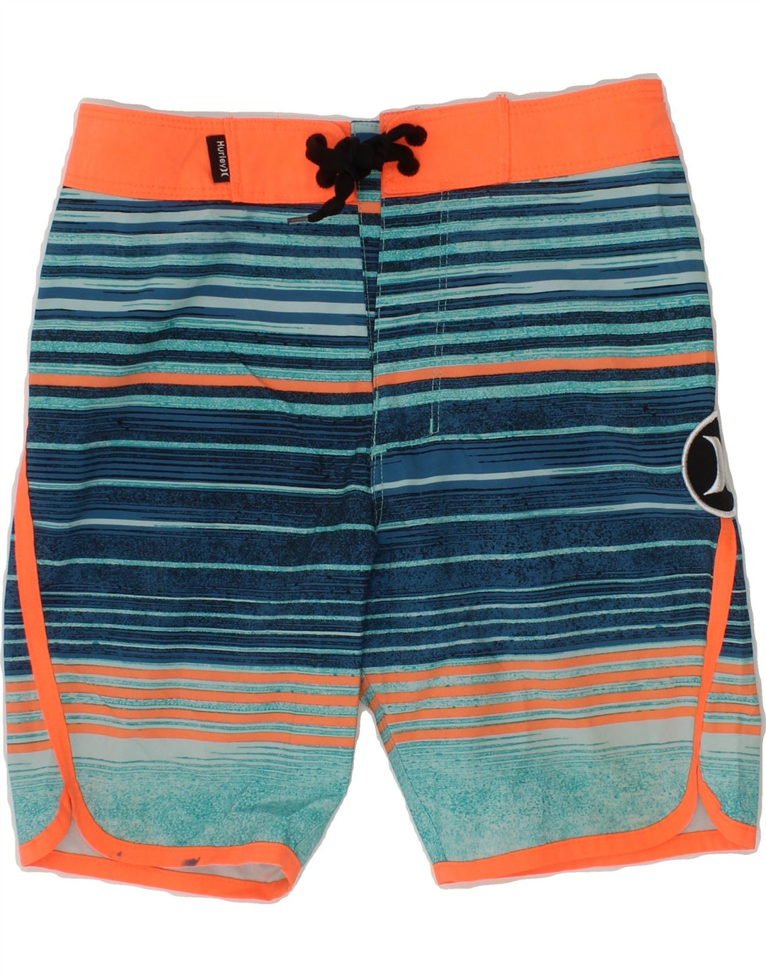 HURLEY Boys Swimwear 5-6 Years Blue Striped Polyester Vintage Hurley and Second-Hand Hurley from Messina Hembry 