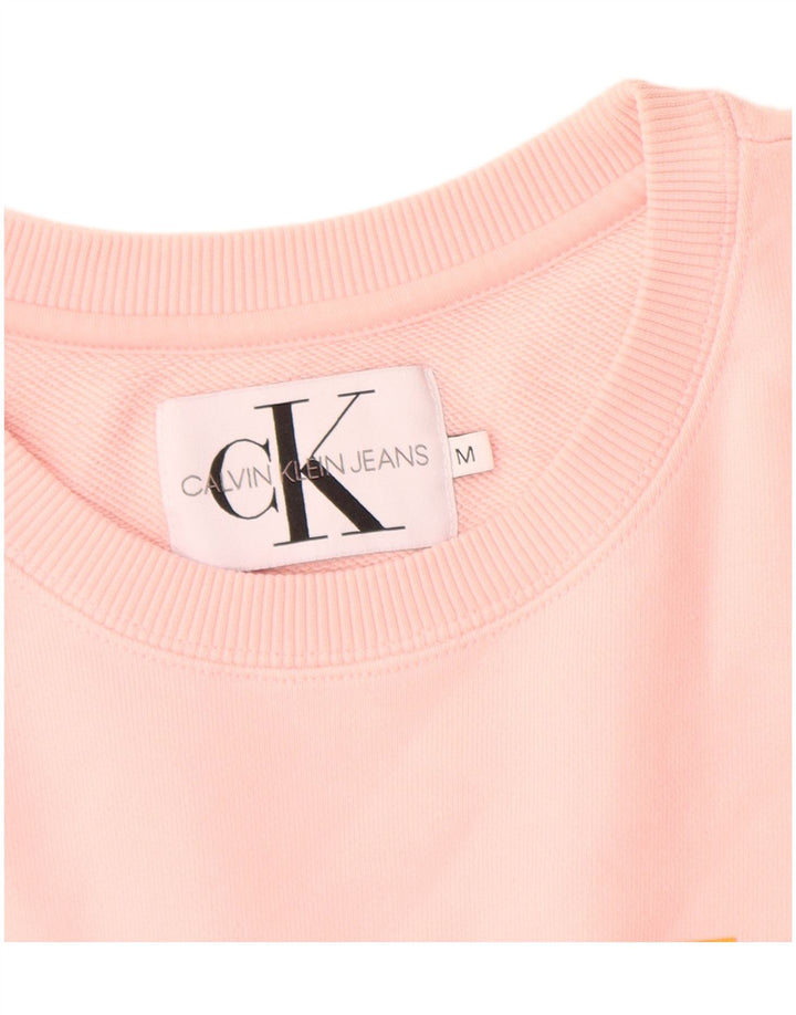 Damska bluza z grafiką Calvin Klein Jeans, UK 14, średni róż