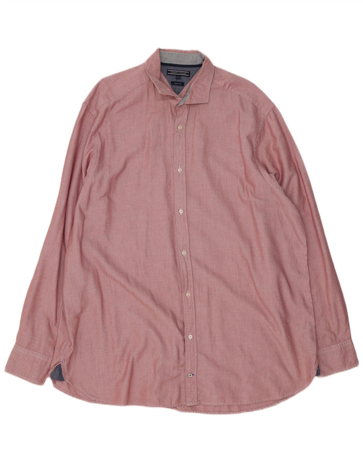 Koszula męska Tommy Hilfiger o regularnym kroju, wysoka, 3XL, czerwona, bawełniana