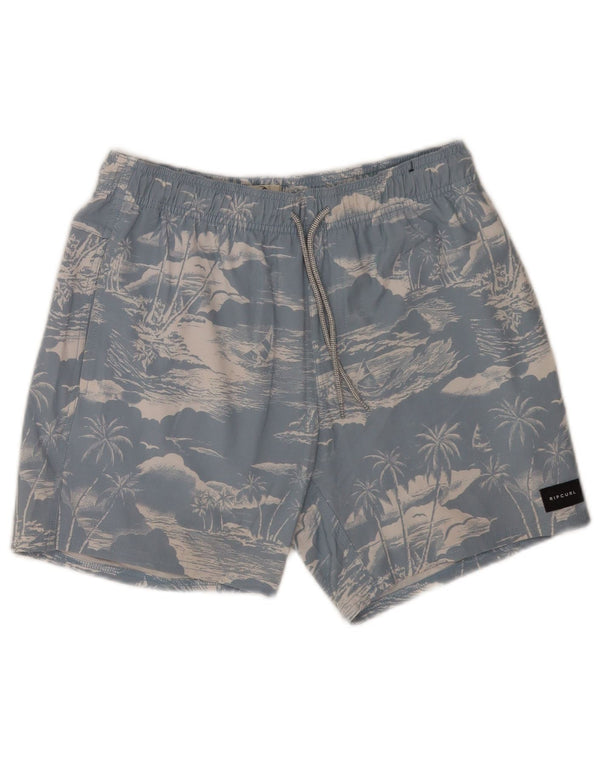 Męskie spodenki kąpielowe Rip Curl XS, niebieskie, bawełniane, hawajskie