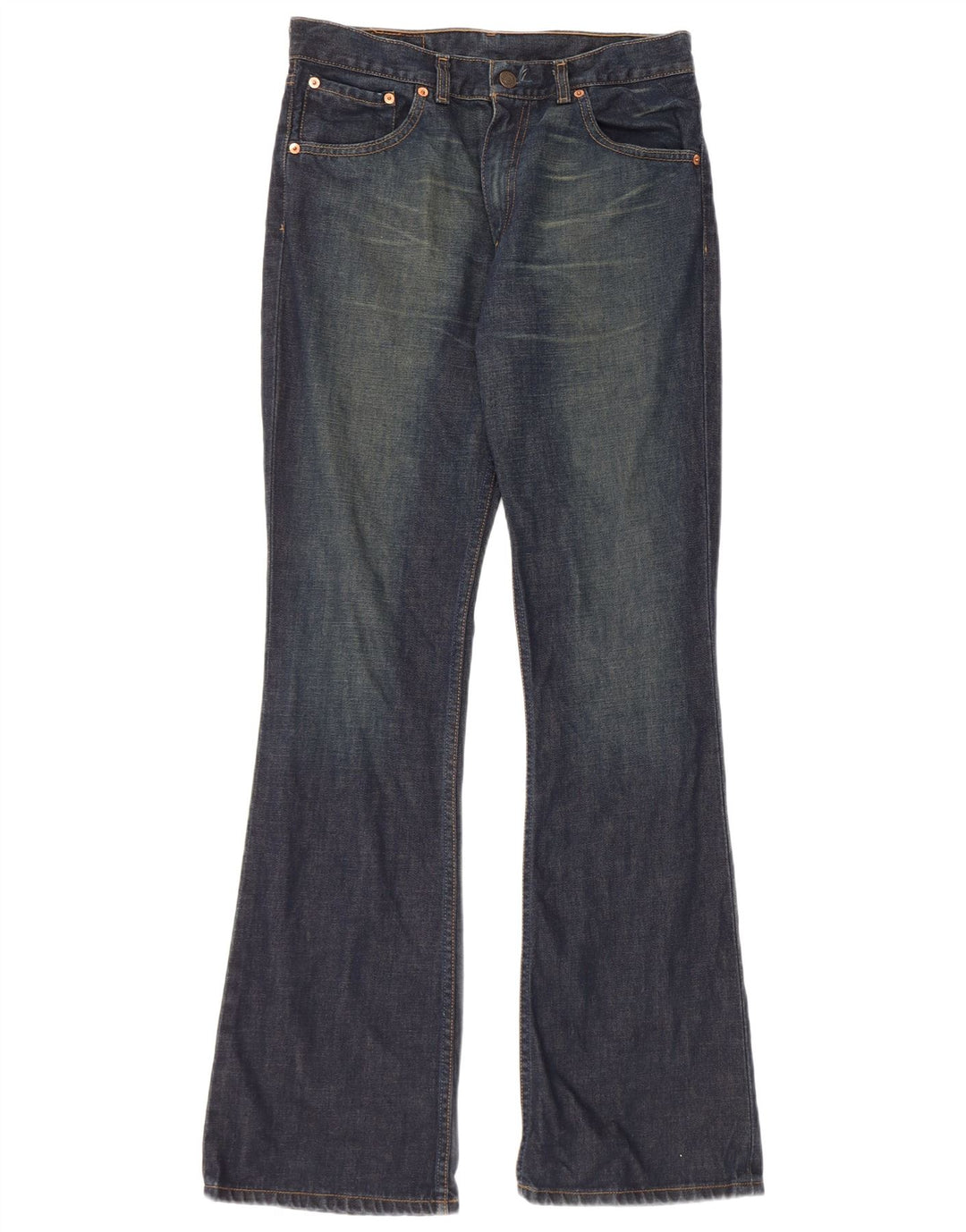 Damskie jeansy Levi's 525 Bootcut W31 L34 Niebieska bawełna