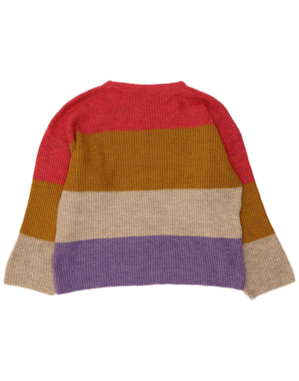 Marks & Spencer Damski sweter z dekoltem w łódkę, UK 14, średni, wielokolorowy