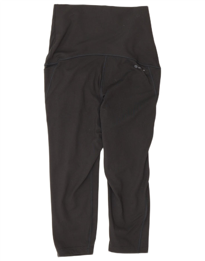 Damskie legginsy Adidas ciążowe Capri UK 12/14 Średni czarny poliester