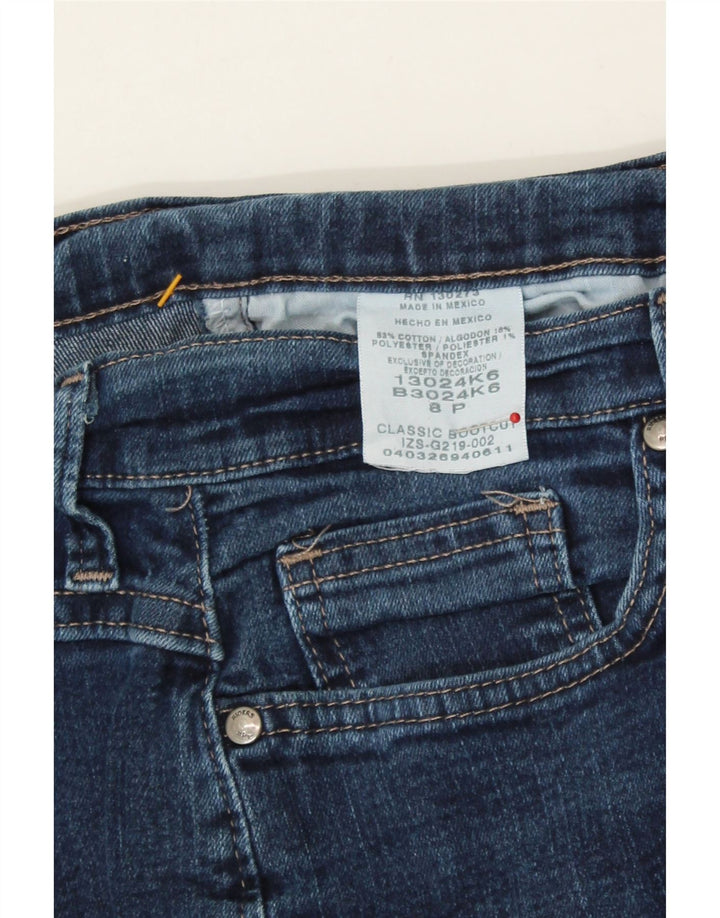 LEE Womens Riders Classic Fit Bootcut Jeans US 8 Medium W28 L24 Navy Blue Vintage Lee and Second-Hand Lee from Messina Hembry 