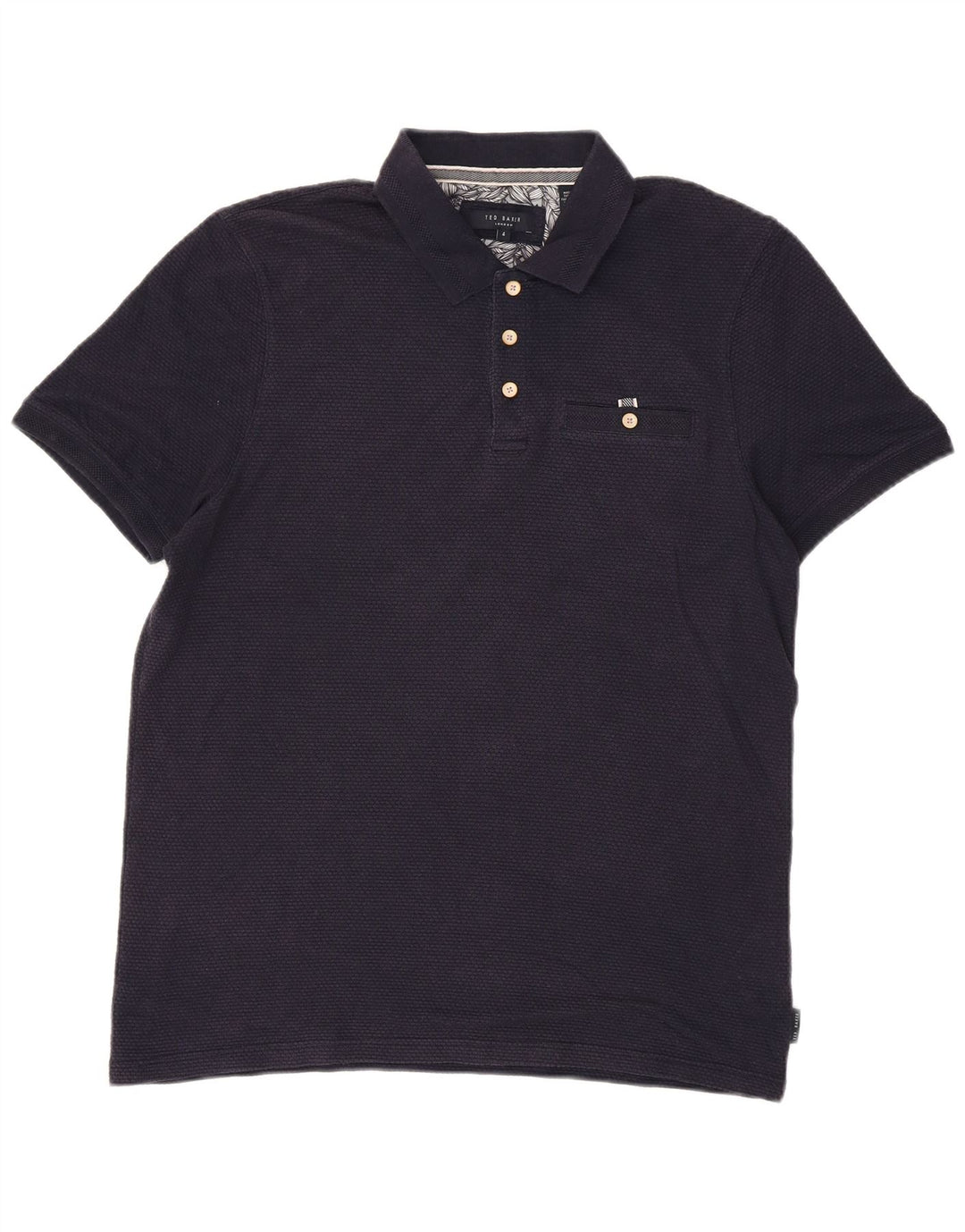 Męska koszulka polo Ted Baker, rozmiar 4, duża, granatowa, modal