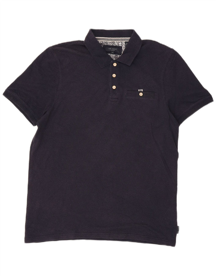 Męska koszulka polo Ted Baker, rozmiar 4, duża, granatowa, modal