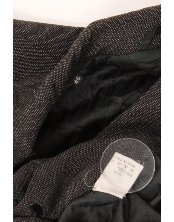 Płaszcz męski w stylu vintage IT 46, mały, szary, bawełniany