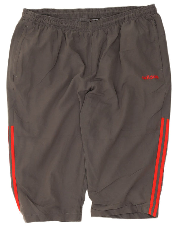 Męskie spodenki sportowe Adidas 2XL Szary poliester