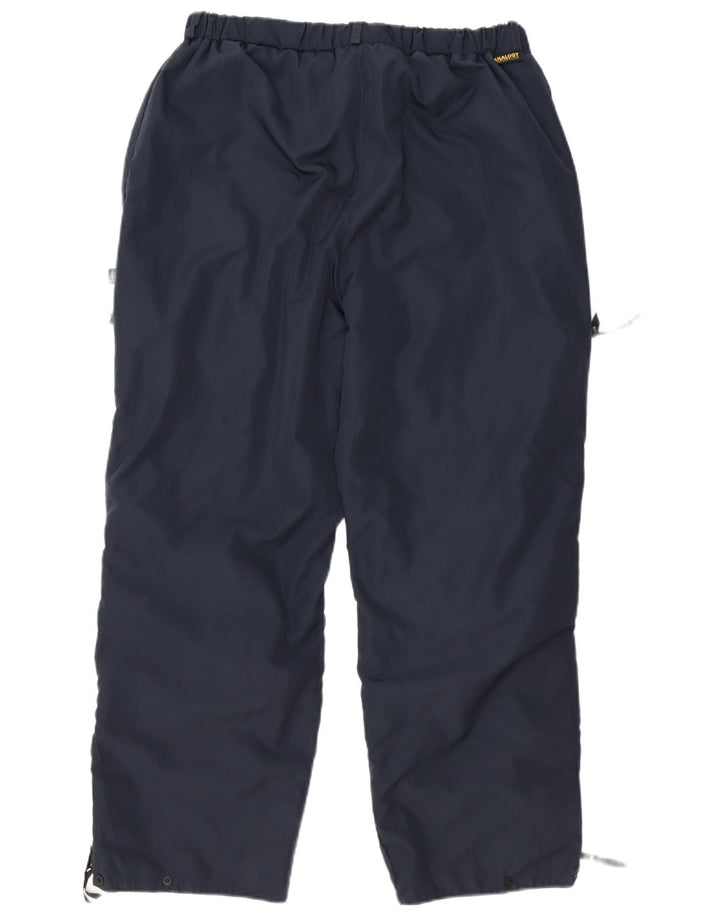 Męskie spodnie dresowe w stylu vintage XL, granatowe, poliestrowe