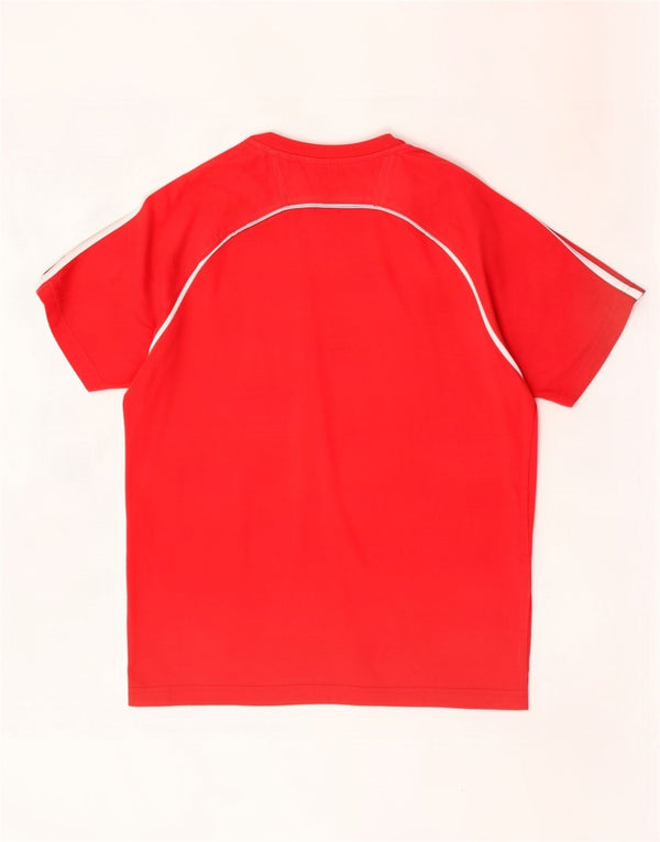 Męski T-shirt Champion z grafiką, duży, czerwony, z blokami kolorów