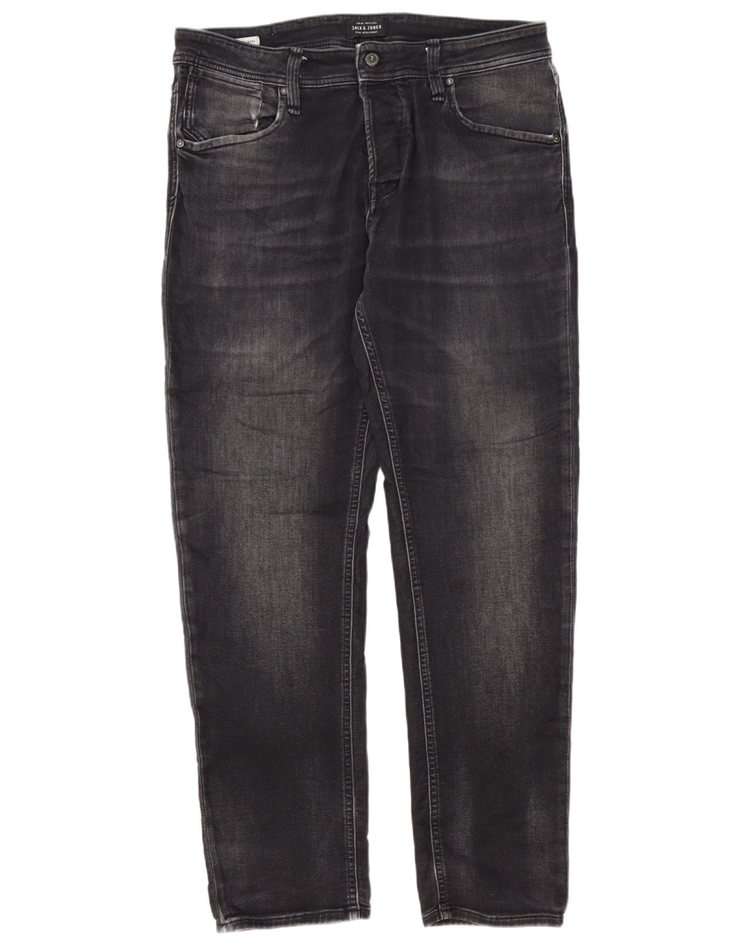 Męskie dżinsy Jack & Jones Mike Straight W34 L32 Szara bawełna