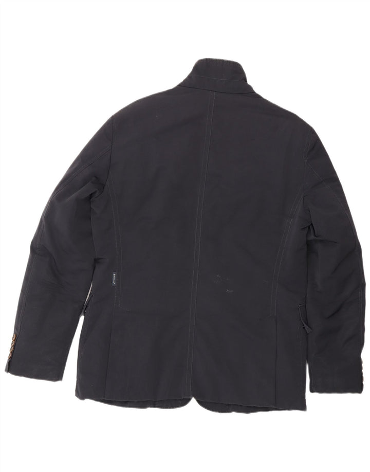 Męska ocieplana kurtka Moncler Rozmiar 4 XL Granatowy poliester