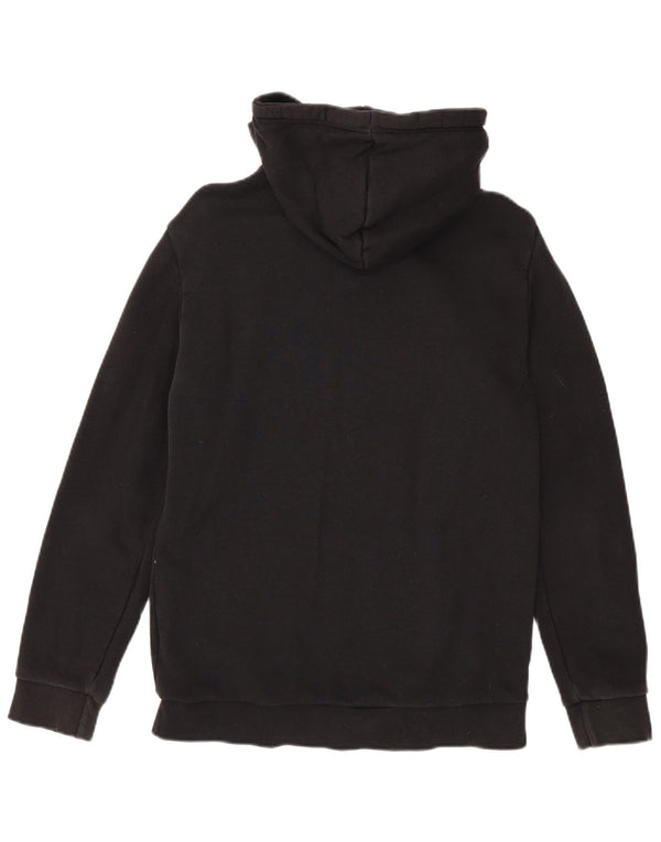 Męska bluza z kapturem Adidas z grafiką, mała, czarna, bawełniana