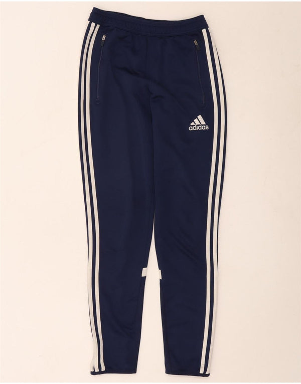 Męskie spodnie dresowe Adidas Climacool XS Granatowy poliester z blokami kolorów