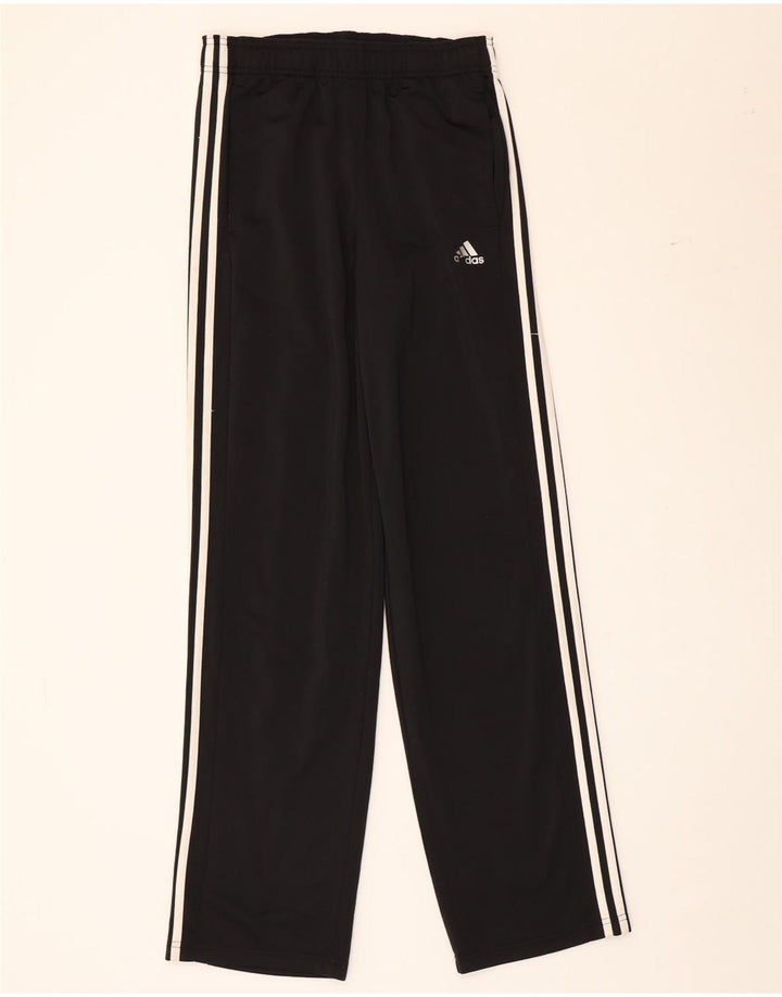 Męskie spodnie dresowe Adidas, małe, czarne, poliestrowe