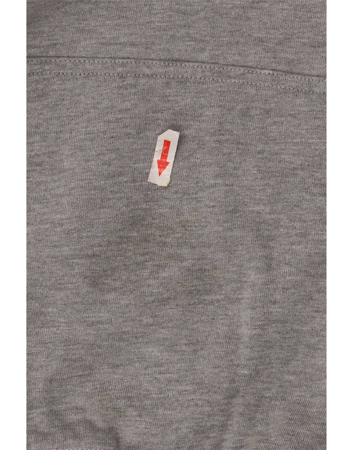 Męski sweter z kapturem New Balance, mały, szary, poliestrowy