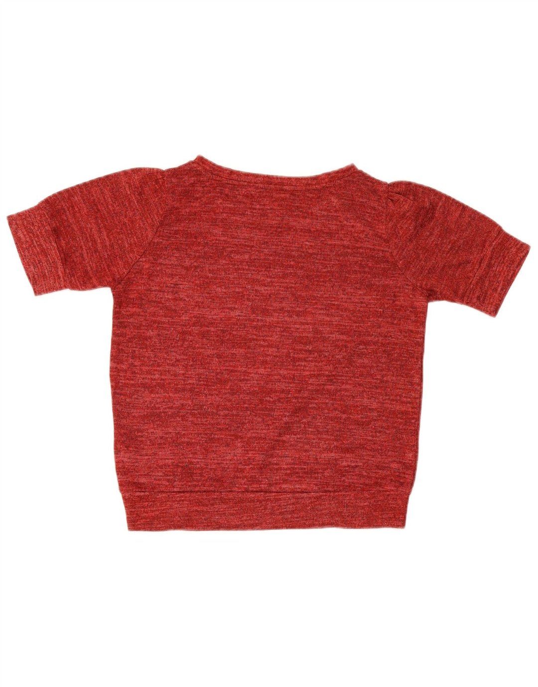 T-shirt damski Zara Top UK 10, mały, czerwony, nakrapiany poliester