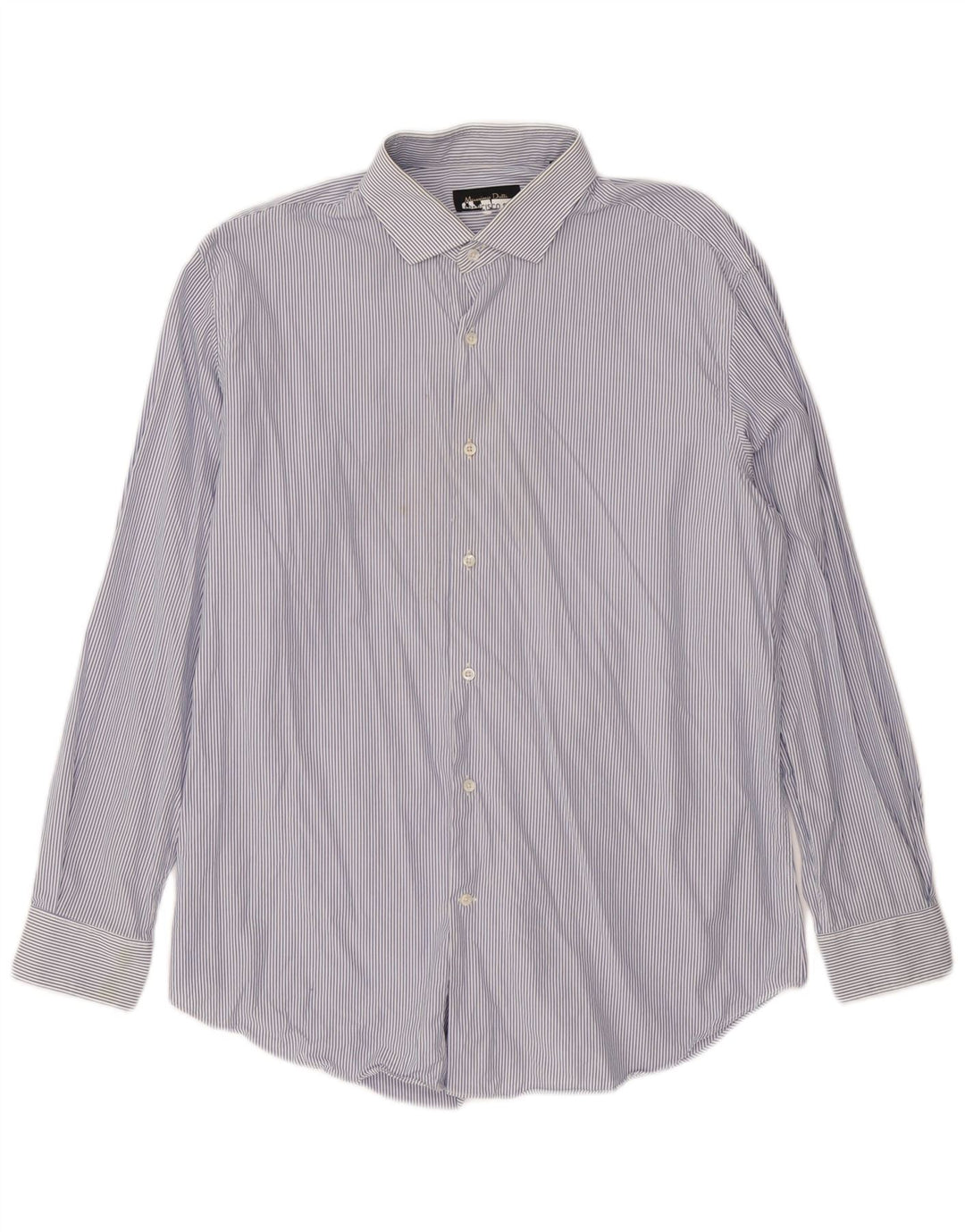 Koszula męska Massimo Dutti rozmiar 44 17 1/2 XL w niebieskie prążki