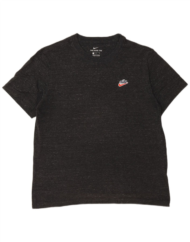 T-shirt męski Nike, duży, szary, z bawełny w plamki