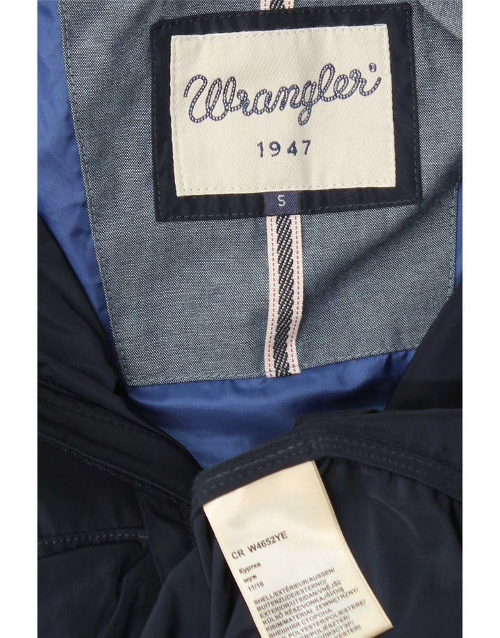 Męska kurtka użytkowa z kapturem Wrangler UK 36, mała, granatowa, poliestrowa