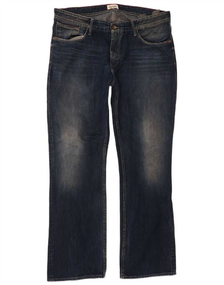 Męskie jeansy Bootcut Tommy Hilfiger W38 L34 Granatowa bawełna