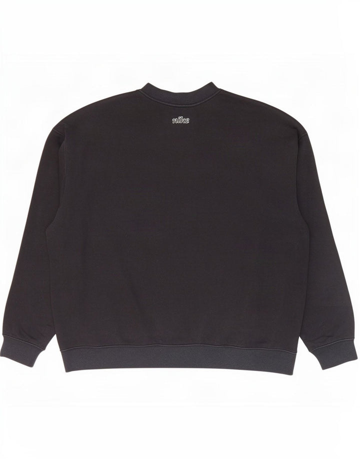 Męska bluza Nike Dri Fit z grafiką, duża, czarna, bawełniana