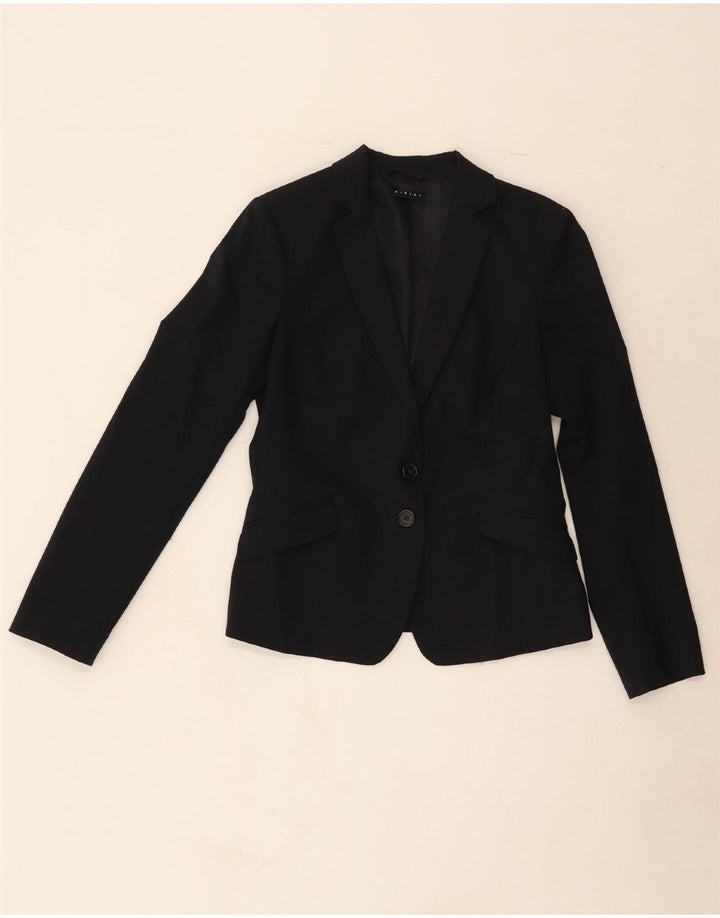 SISLEY Womens 2 Button 2 Piece Suit IT 42 Medium W34 L29 Navy Blue Vintage Sisley and Second-Hand Sisley from Messina Hembry 