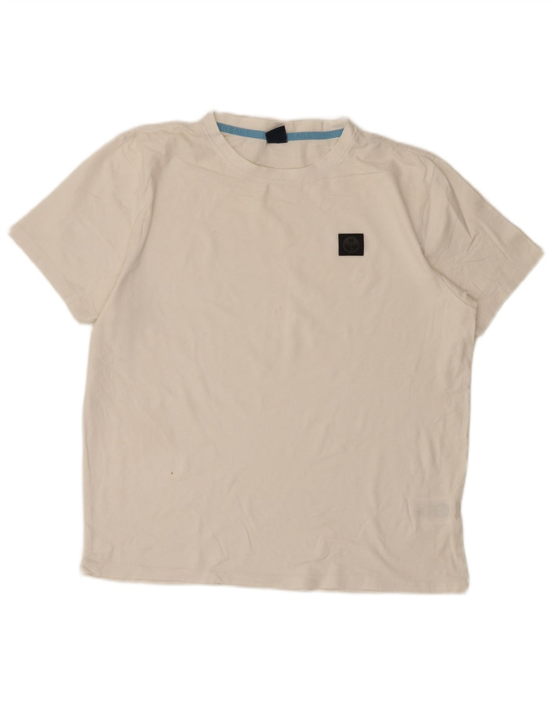 Męski T-shirt North Sails, duży, biały, bawełniany